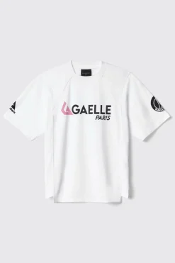 T-Shirt^Gaëlle T-shirt triacetato over con stampa • - Paris Bianco